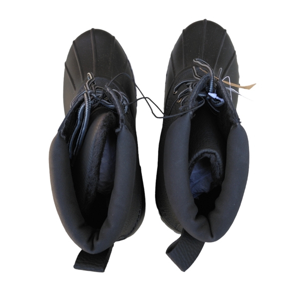 NWT Weatherproof Vintage Men's Size 11M Adam II Black Duck Boots - Picture 7 of 14